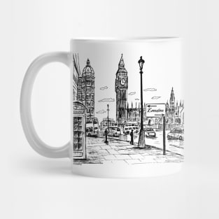 London Telephone Boot Mug